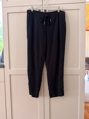 JCrew Pull-On Linen-Blend Pants